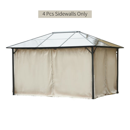 Universal Gazebo Sidewallt  Coffee-AS ( Amazon Shipping)（Prohibited by WalMart）