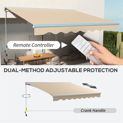 Electric Awning  /Patio Retractable Awning  -AS ( Amazon Shipping)（Prohibited by WalMart）