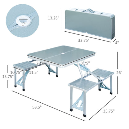 Portable Camping Table and Chairs /  Dining Table ( Amazon Shipping)（Prohibited by WalMart）