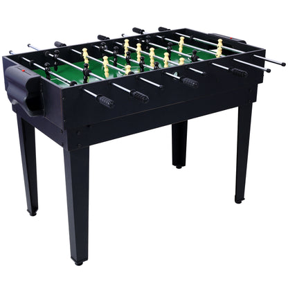 5-in-1 Multi-Game Table - Billiards, Push Hockey, Foosball, Ping Pong, and Basketball black/blue