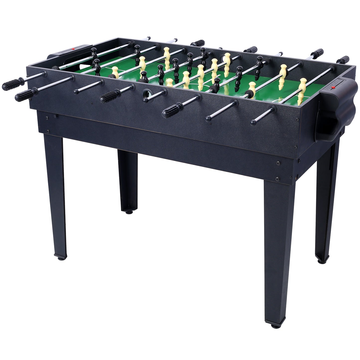 5-in-1 Multi-Game Table - Billiards, Push Hockey, Foosball, Ping Pong, and Basketball black/blue