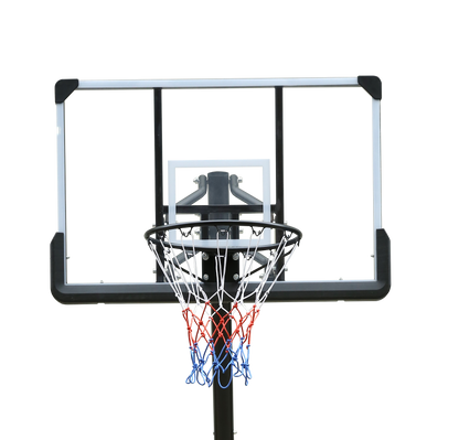 Height Adjustable 6 to 10ft Basketball Hoop 44 Inch Backboard Portable Basketball Goal System with Stable Base and Wheels, use for Outdoor