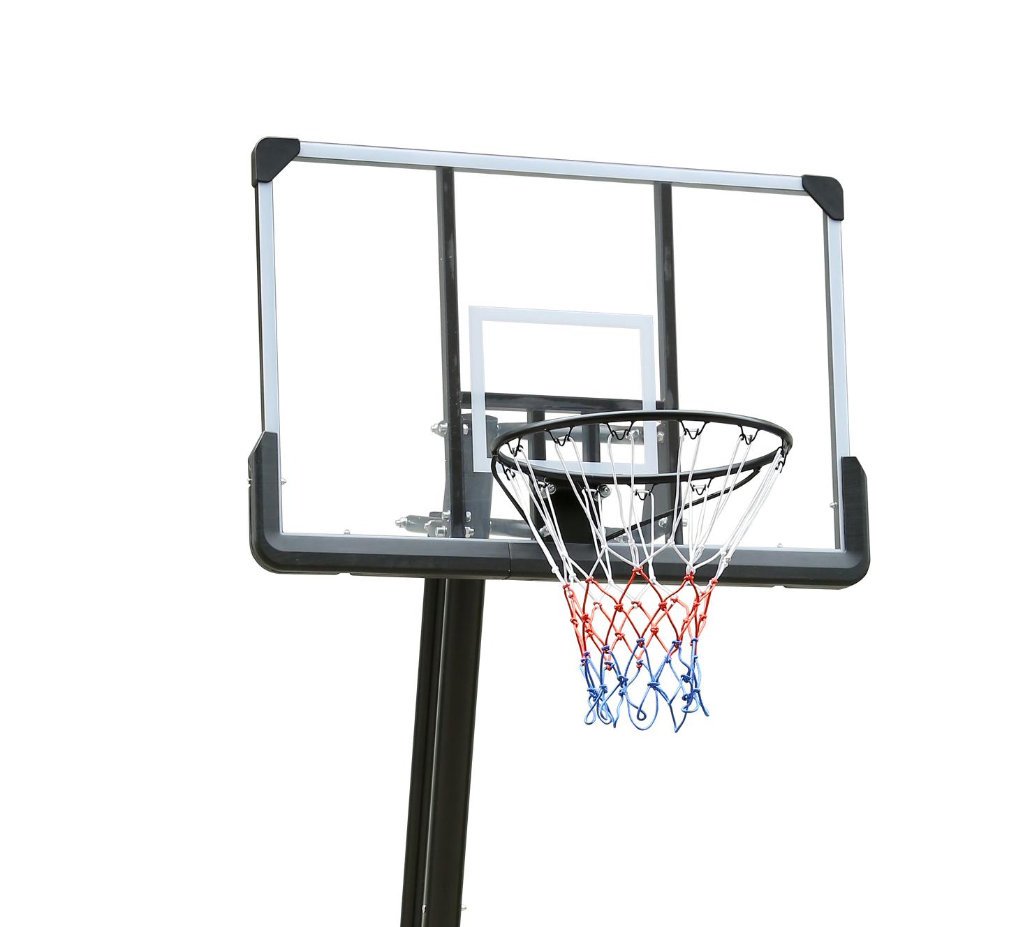 Use for Outdoor Height Adjustable 6 to 10ft Basketball Hoop 44 Inch Backboard Portable Basketball Goal System with Stable Base and Wheels