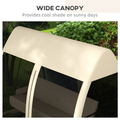 Garden rocking chair with canopy