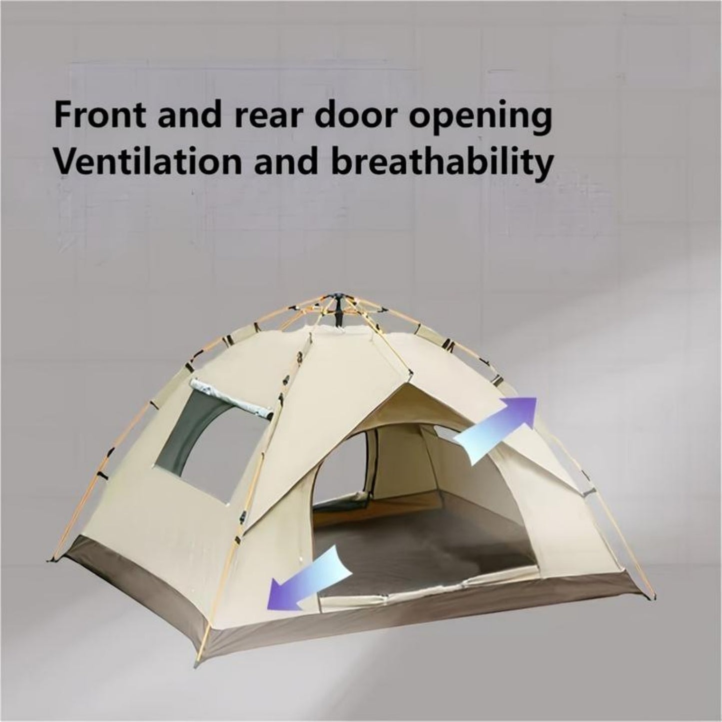 Instant Tent,Pop Up Tent,Camping Tent for 2-4 Person,2 Mesh Windows & 2 Doors ,Portable Waterproof Automatic Easy Setup Tent(No shipments on weekends, banned from Amazon)