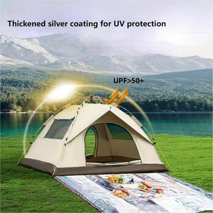 Instant Tent,Pop Up Tent,Camping Tent for 2-4 Person,2 Mesh Windows & 2 Doors ,Portable Waterproof Automatic Easy Setup Tent(No shipments on weekends, banned from Amazon)