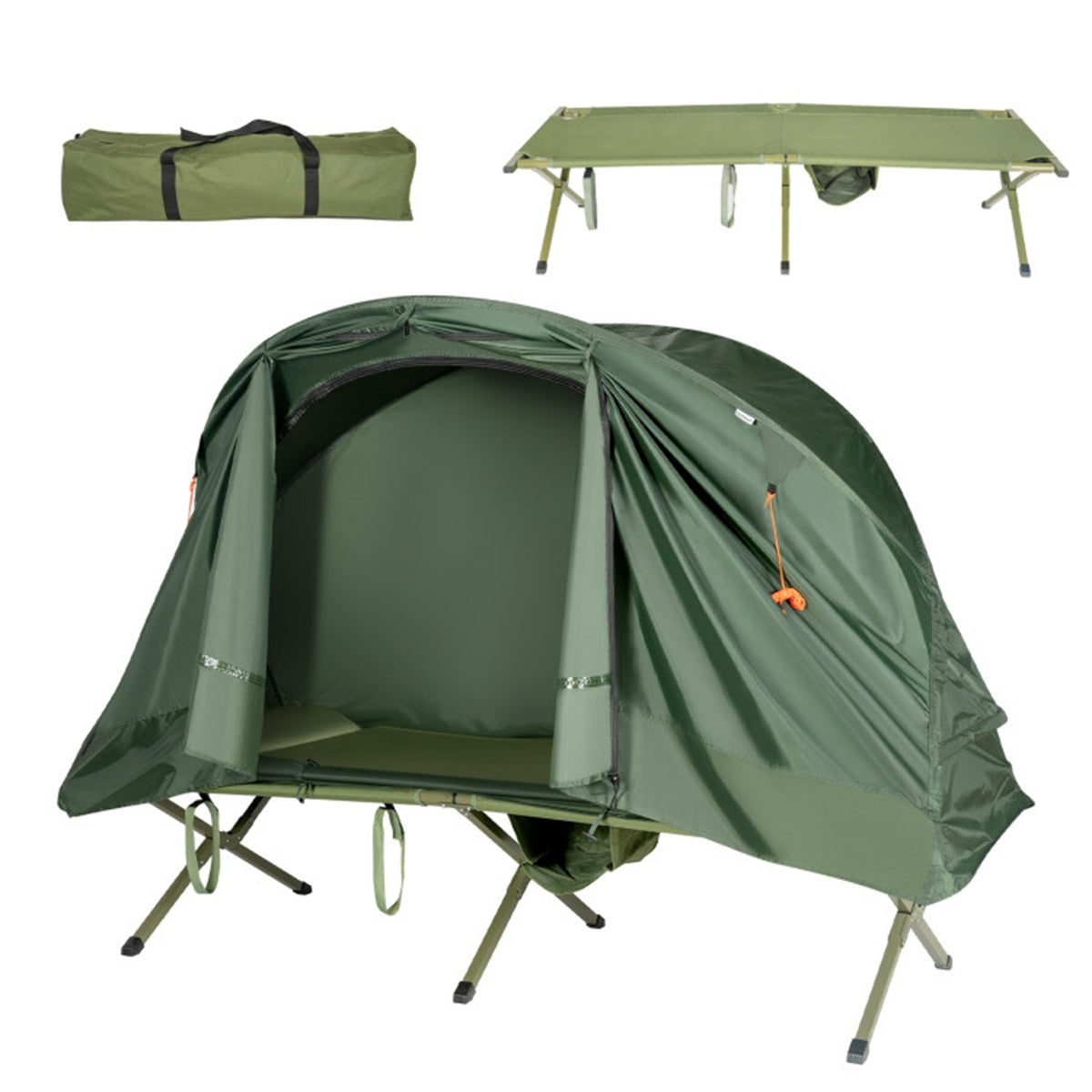 Single outdoor camping bed