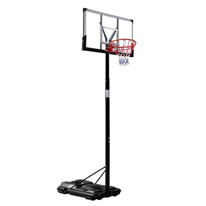 HY-B076 Portable and Removable Adult PC Transparent Backboard Basketball Stand (Basket Height Adjustment 2.45m-3.05m) Maximum 7# Ball