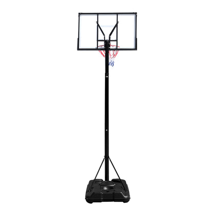 HY-B076 Portable and Removable Adult PC Transparent Backboard Basketball Stand (Basket Height Adjustment 2.45m-3.05m) Maximum 7# Ball