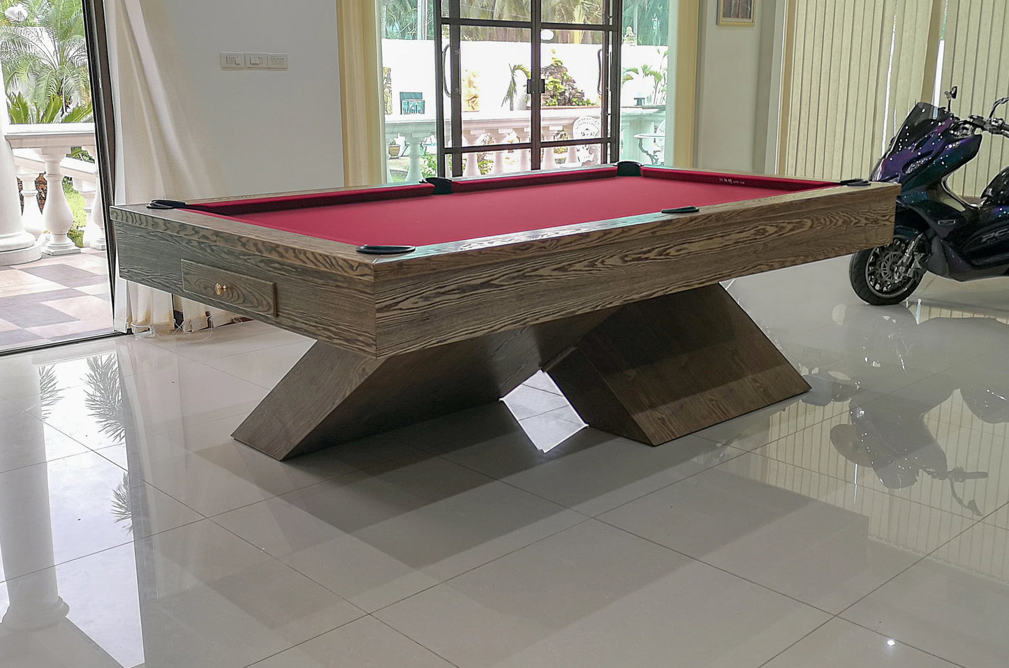 Luxury Home Ash Wood Pool Table Factory Directly Selling