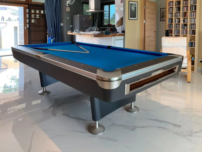 Wood Grain Billiard Table 9ft Pool Strong Frame and legs