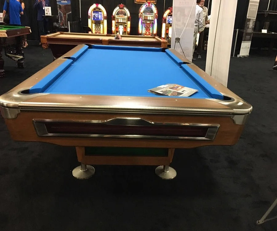 Wood Grain Billiard Table 9ft Pool Strong Frame and legs