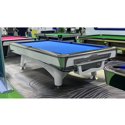 Wholesaler Snooker & Billiard Customized American billiard pool table with Slate Cushion Material