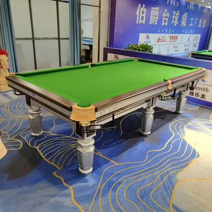 Wholesaler Snooker & Billiard Customized American billiard pool table with Slate Cushion Material