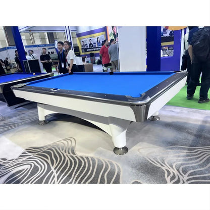 Wholesaler Snooker & Billiard Customized American billiard pool table with Slate Cushion Material