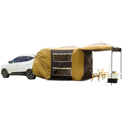 Rear tent car side sky curtain self driving camping tent vehicle mounted multifunctional automatic quick opening camping roof side curtain